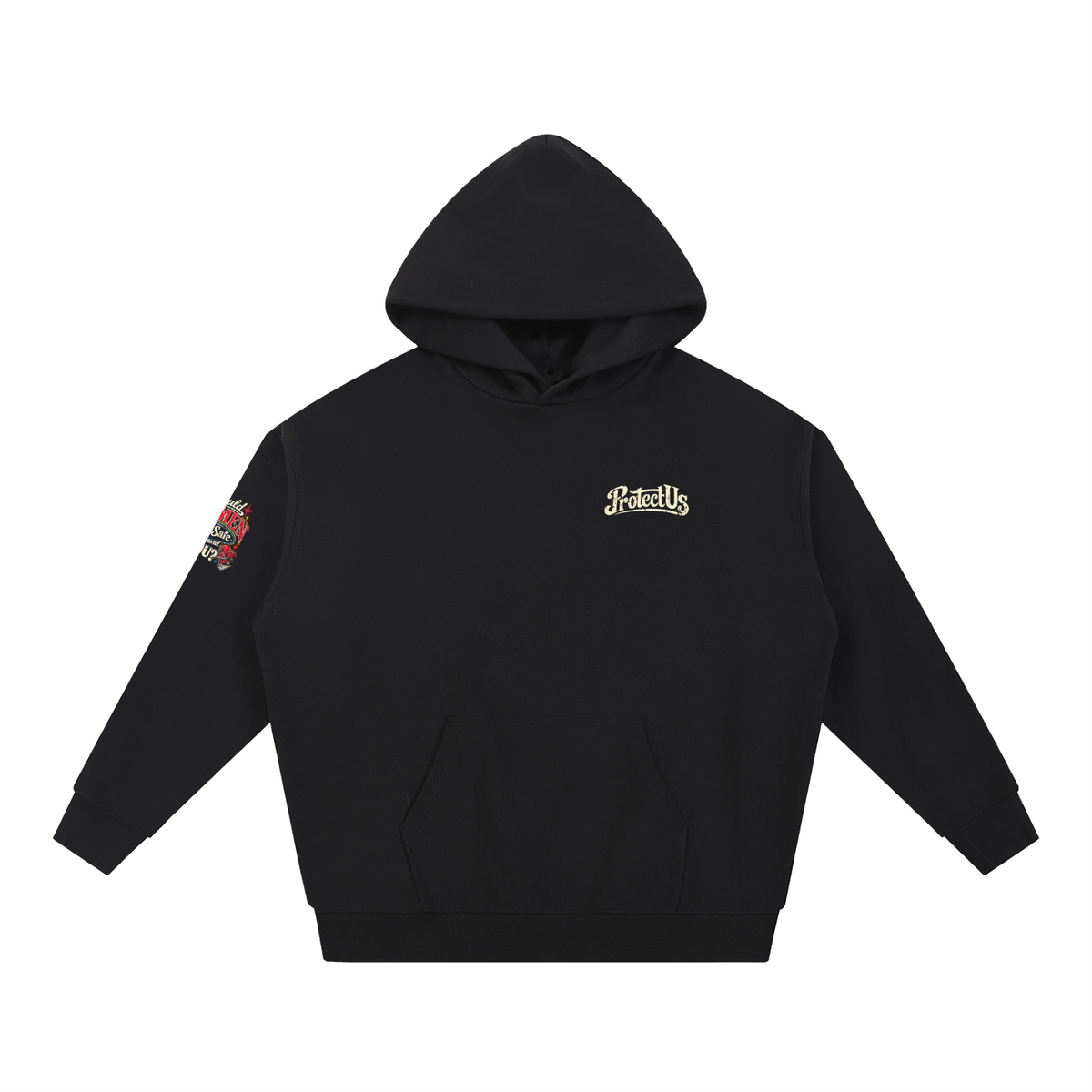 Protect Us Logo Heavyweight Hoodie w/ Custom Sleeve