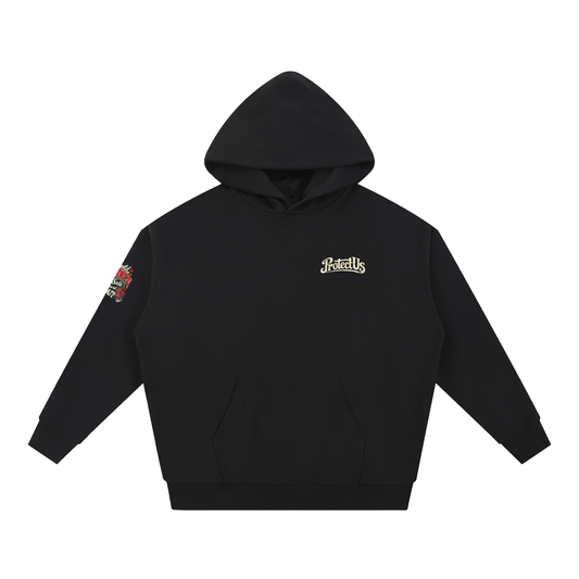 Protect Us Logo Heavyweight Hoodie w/ Custom Sleeve