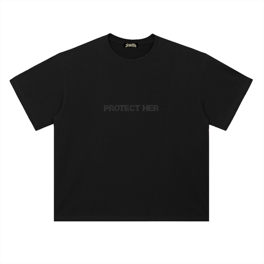 Protect Her Heavyweight Cotton Tee w/ Contrast