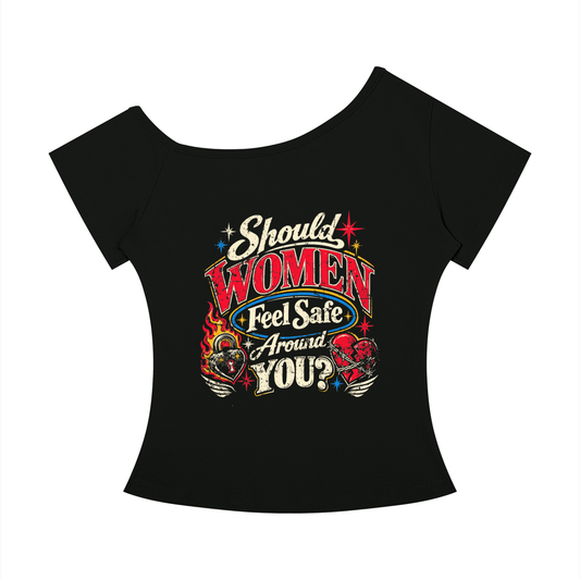 Protect Us Off-the-Shoulder Tee w/ Custom Back