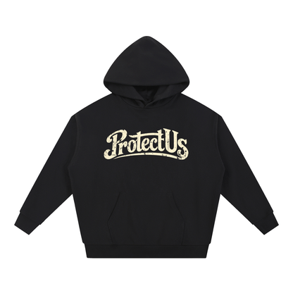 Protect Us Logo Heavyweight Hoodie w/ Custom Back