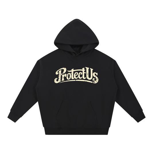 Protect Us Logo Heavyweight Hoodie w/ Custom Back