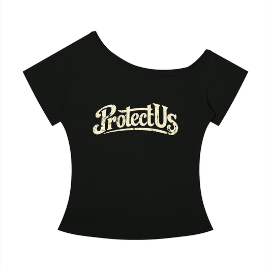 Protect Us Off-the-Shoulder Tee w/ Custom Back